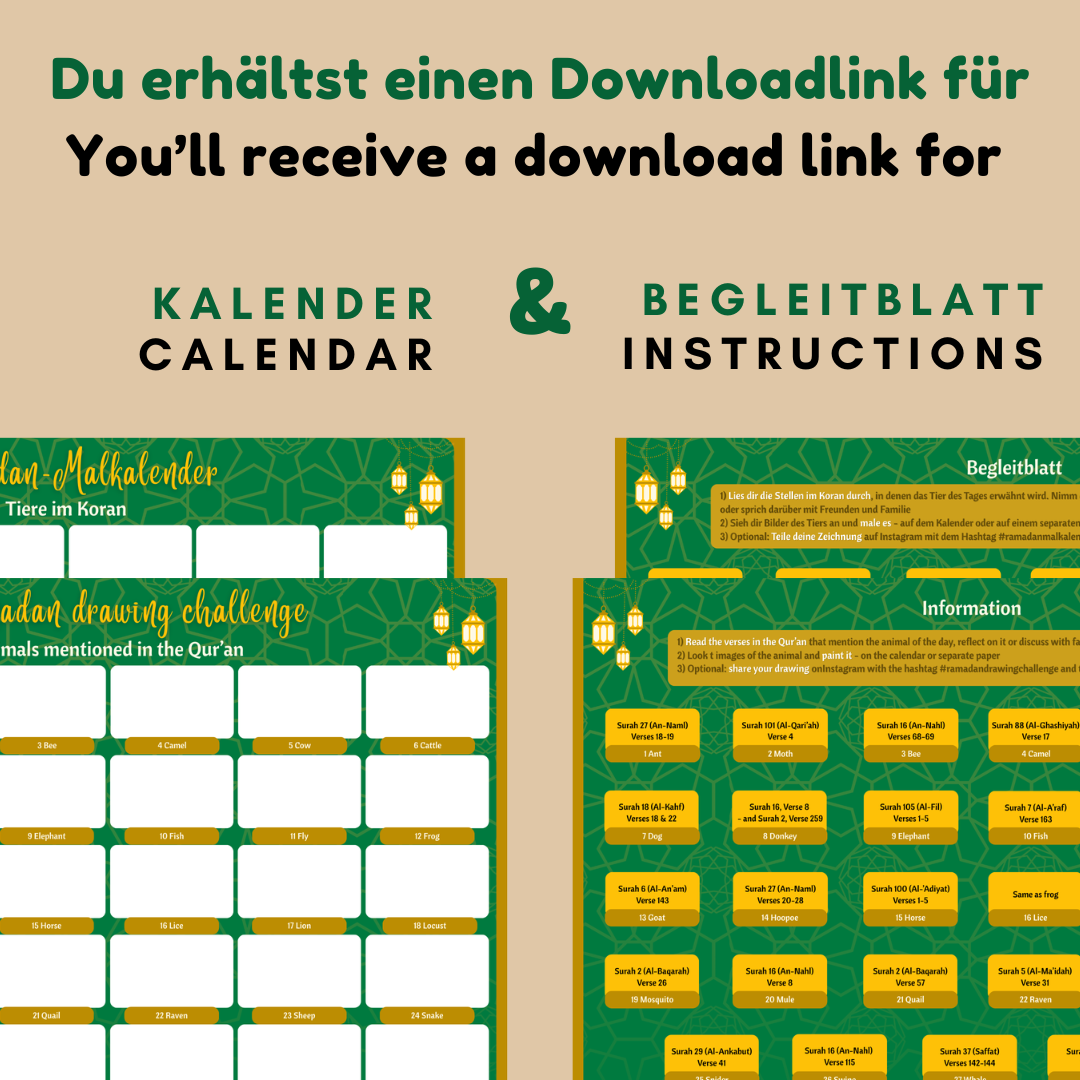 * Ramadan Malkalender: Tiere im Islam *